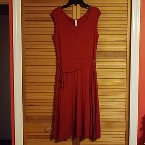 BNWOT Modcloth Gilli red dress w/ waist tie